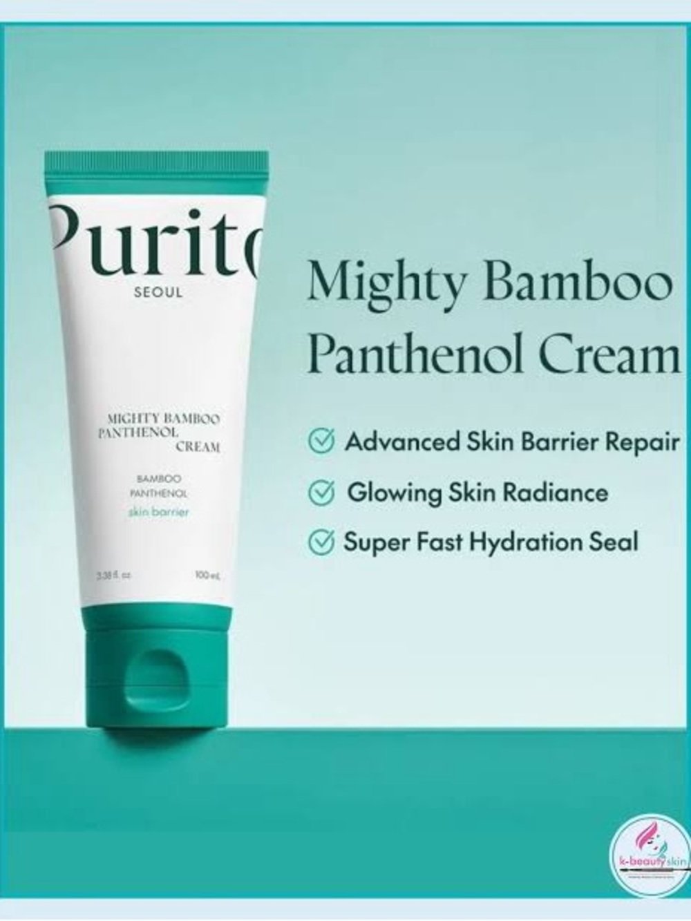 Purito Mighty Bamboo Panthenol Cream Moisturizer Korean Skincare